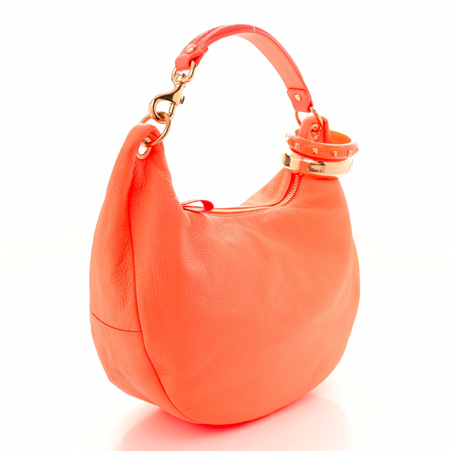Jimmy Choo Deerskin Solar Hobo Orange 3 of 12