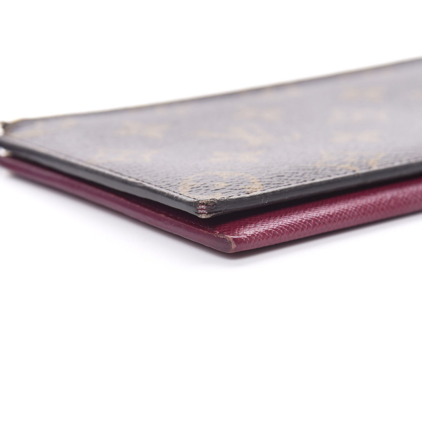 Monogram Pochette Felicie Chain Wallet Fuchsia
