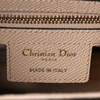 Christian Dior Grained Calfskin Saddle Bag With Strap Warm Taupe 5 of 9