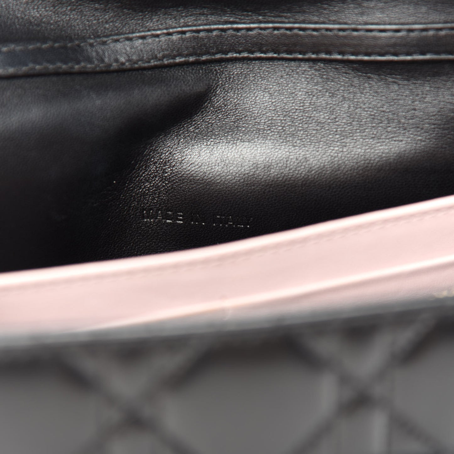 Lambskin Cannage Miss Dior Promenade Pouch Black