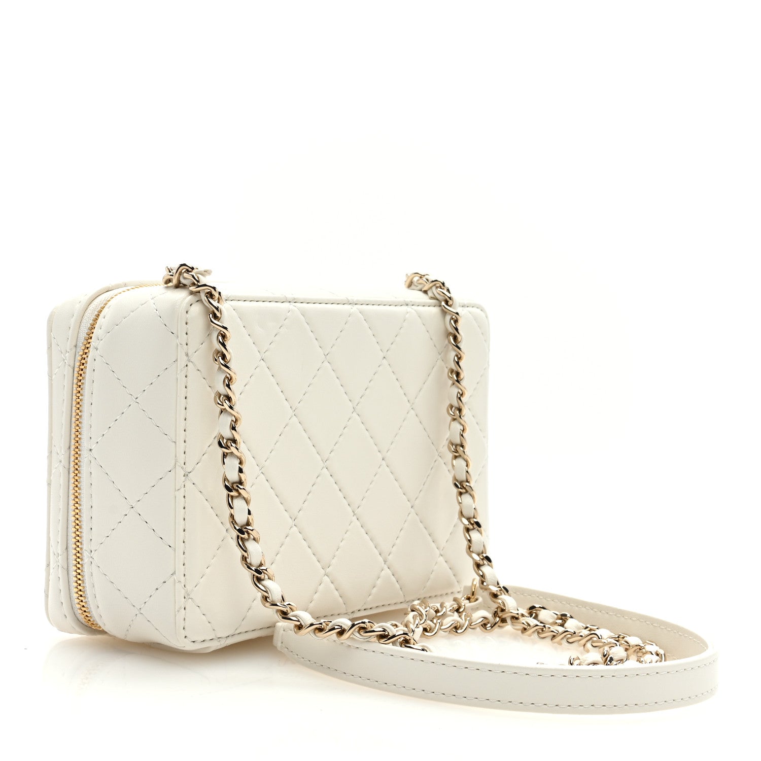 Chanel Lambskin Quilted Coco Click Bag White 3 of 11