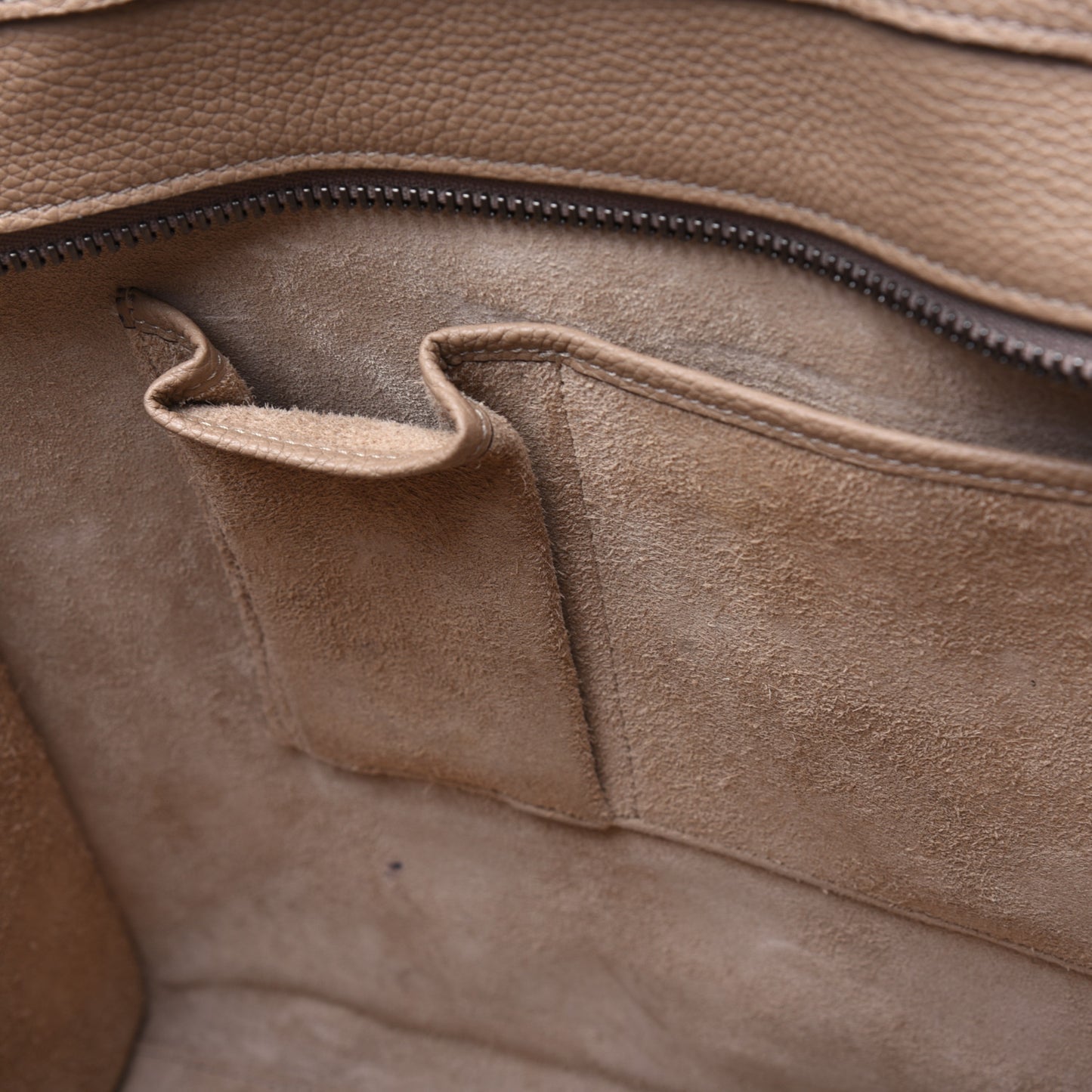 Drummed Calfskin Mini Luggage Dune
