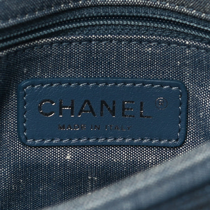 Chanel Denim Quilted Small Medallion Flap Blue 7 of 27