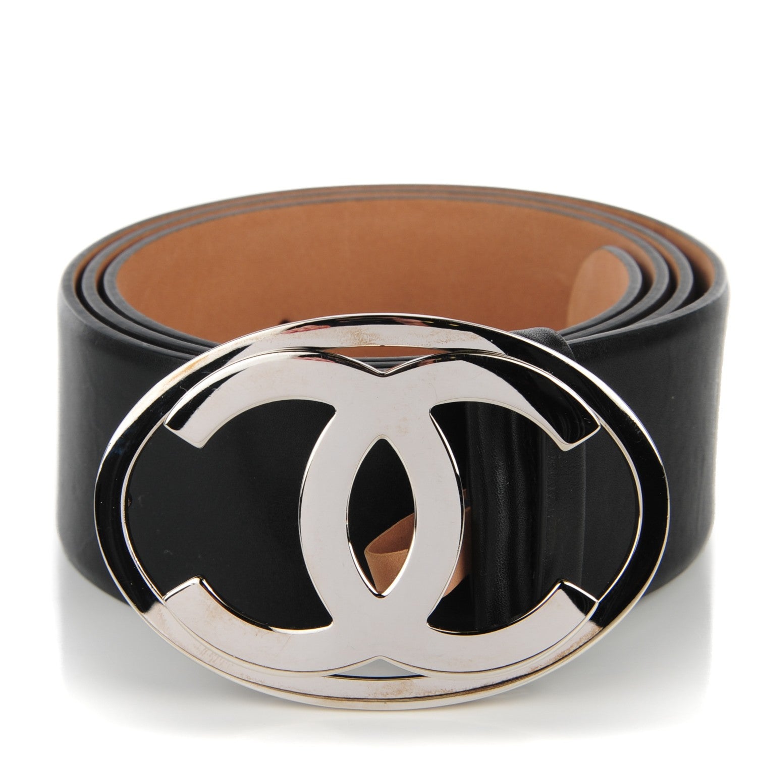 Chanel Calfskin CC Belt 100 40 Black 1 of 8