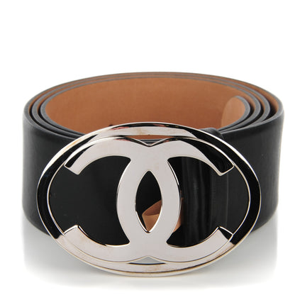 Chanel Calfskin CC Belt 100 40 Black 1 of 8
