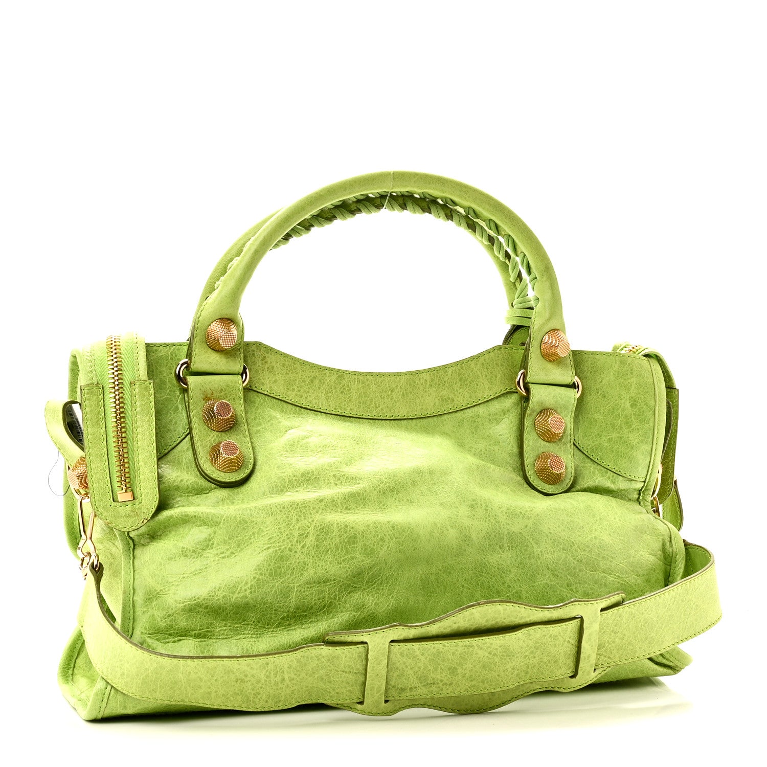 Balenciaga Agneau Giant 21 Gold Hardware City Lime Green 4 of 13