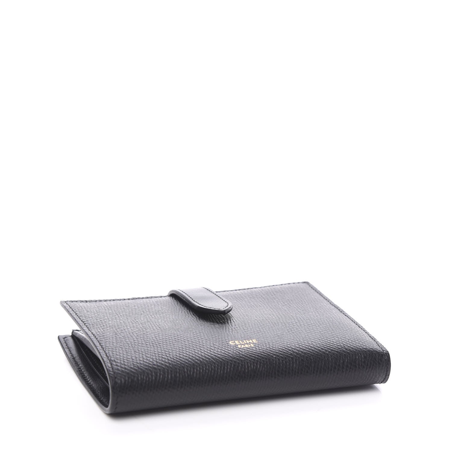 Celine Grained Calfskin Medium Multifunction Strap Wallet Black 3 of 6