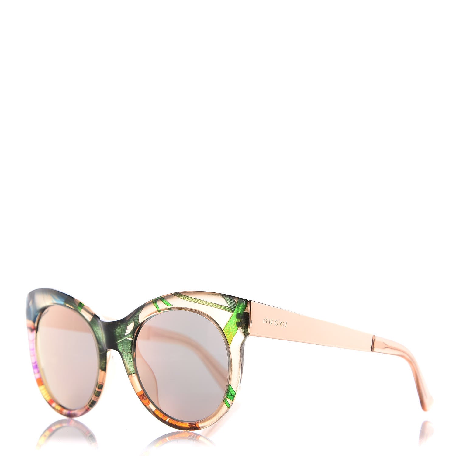 Gucci Cat Eye Floral Print Sunglasses GG 3740/S Multicolor 1 of 8