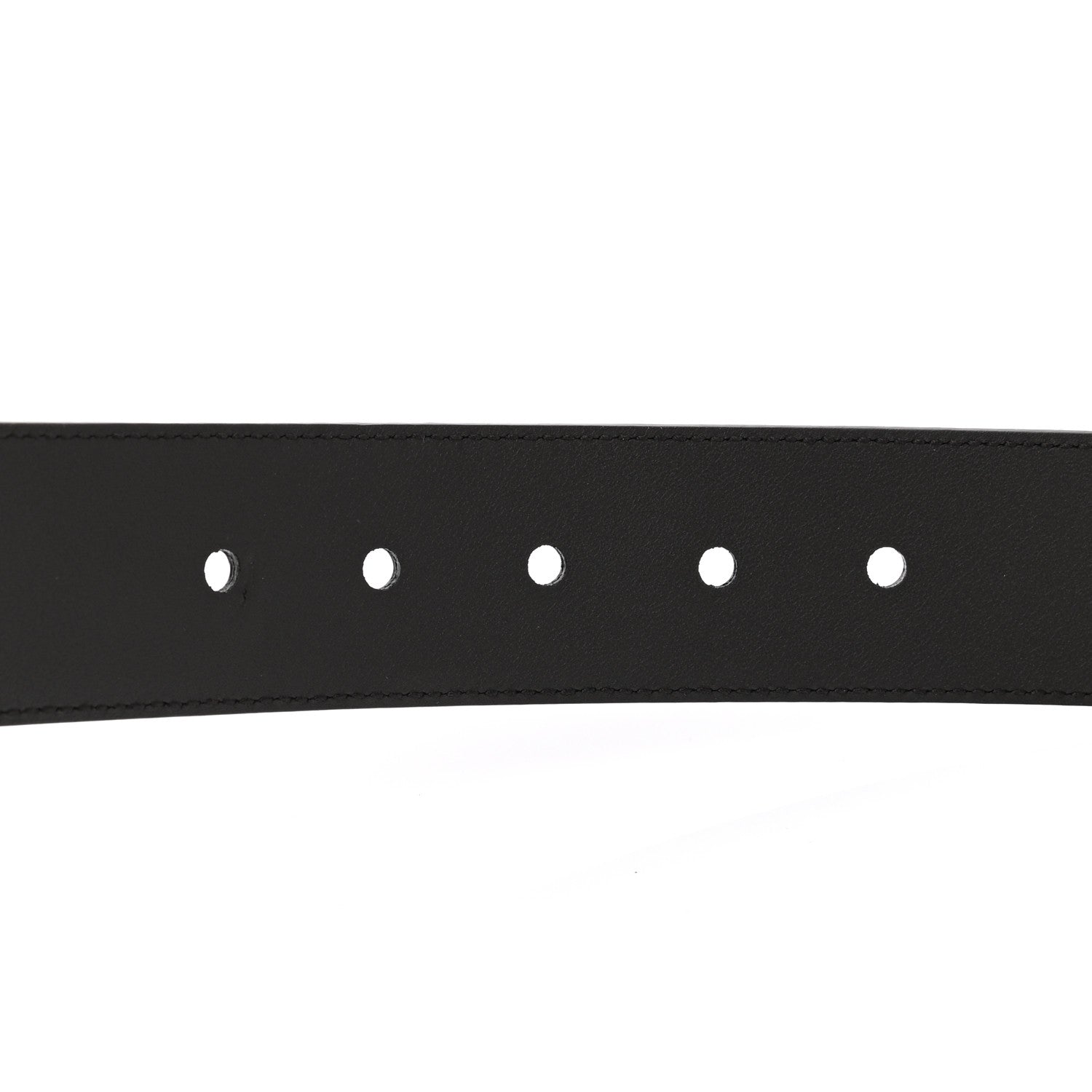 Gucci Monogram Dollar Calfskin 40mm Belt 85 34 Beige Ebony Testa di Moro 6 of 6