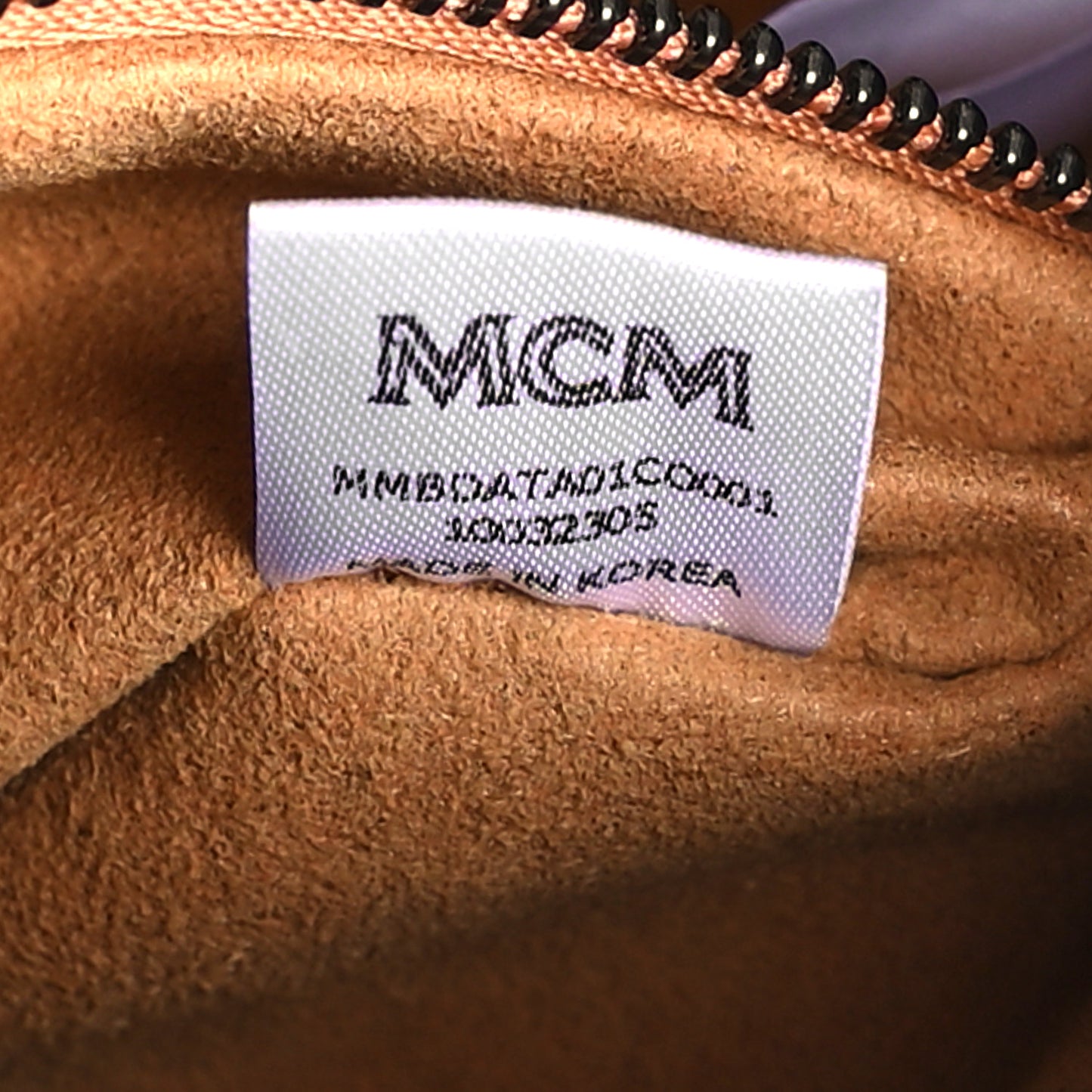 Maxi Visetos Small Aren Boston Bag Cognac