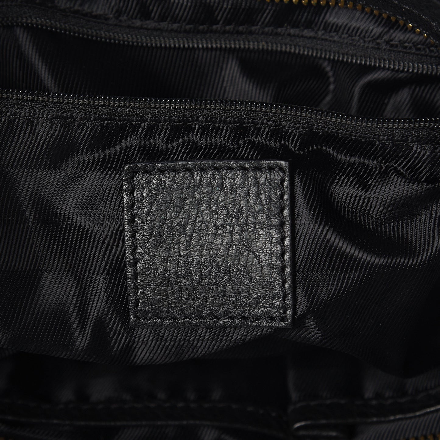 House Check Woven Calfskin Pocket Hobo Black