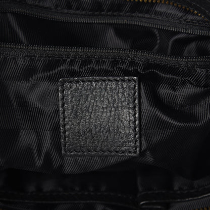 Burberry House Check Woven Calfskin Pocket Hobo Black 5 of 8