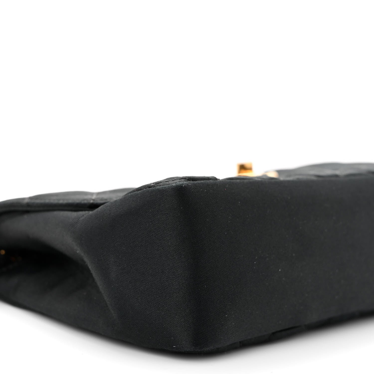 Chanel Satin Quilted Flap Black 9 of 10