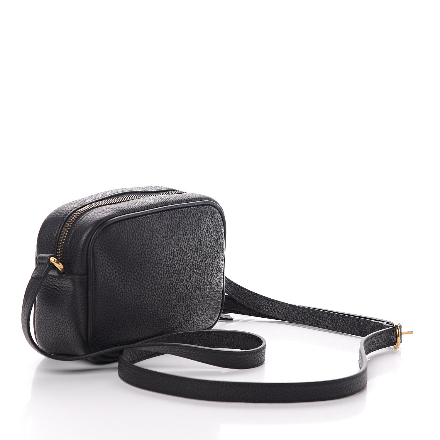 Gucci Pebbled Calfskin Mini Soho Disco Bag Black 2 of 7