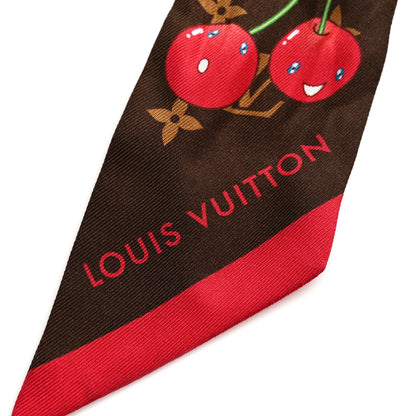 Louis Vuitton LV X TM Silk Monogram Cerises Bandeau Brown 3 of 3