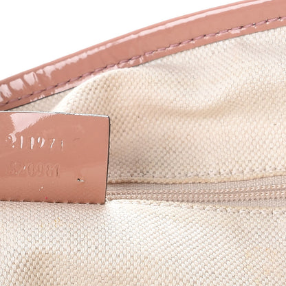 Gucci Monogram Patent Web Jolie Tote Bag Pink 11 of 11