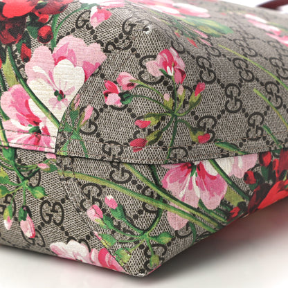 Gucci GG Supreme Monogram Blooms Medium Reversible Tote Beige Multicolor Dry Rose 14 of 15