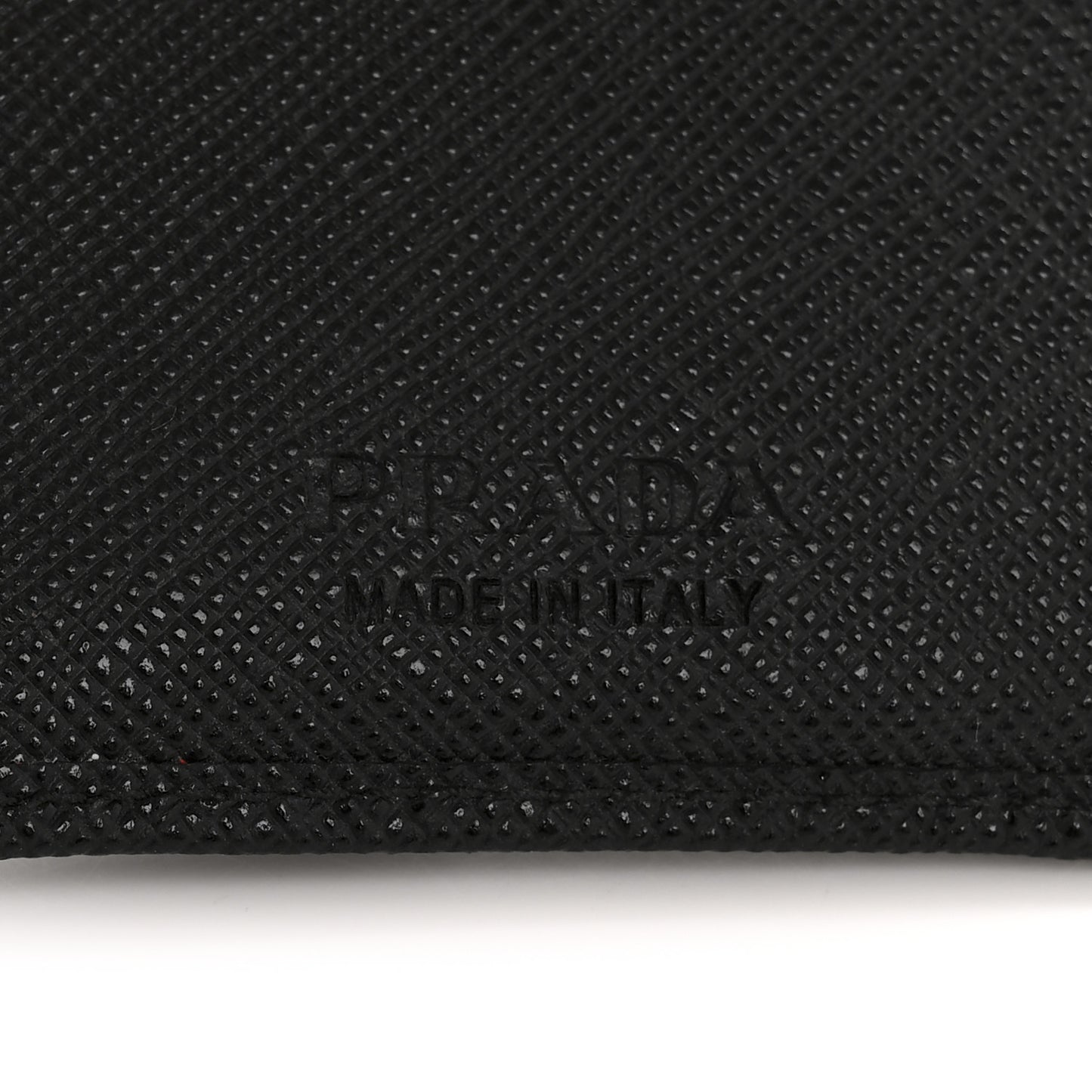 Saffiano Triangle Card Holder Black