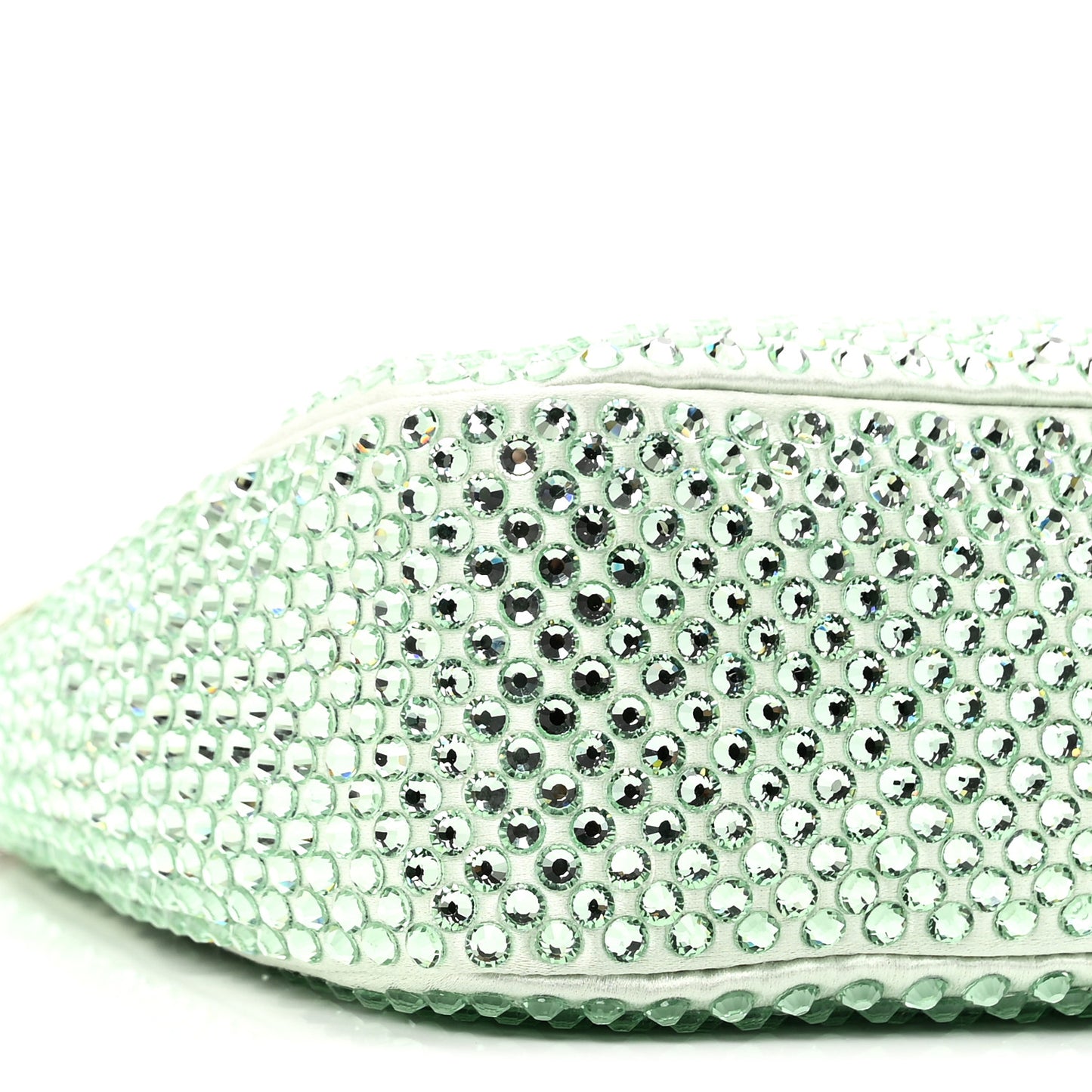 Satin Crystal Re-Edition 2005 Shoulder Bag Acqua