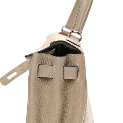 Hermes Taurillon Clemence Kelly Retourne 28 Gris Tourterelle 13 of 43