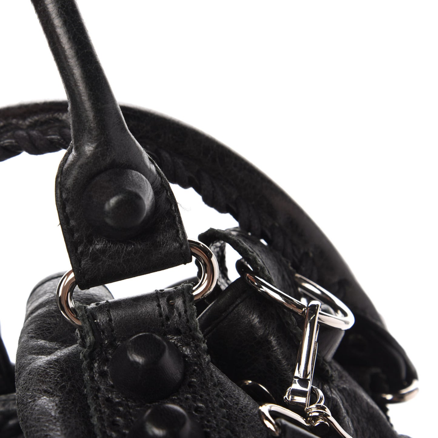 Agneau Giant Brogues Hardware Pompon Black
