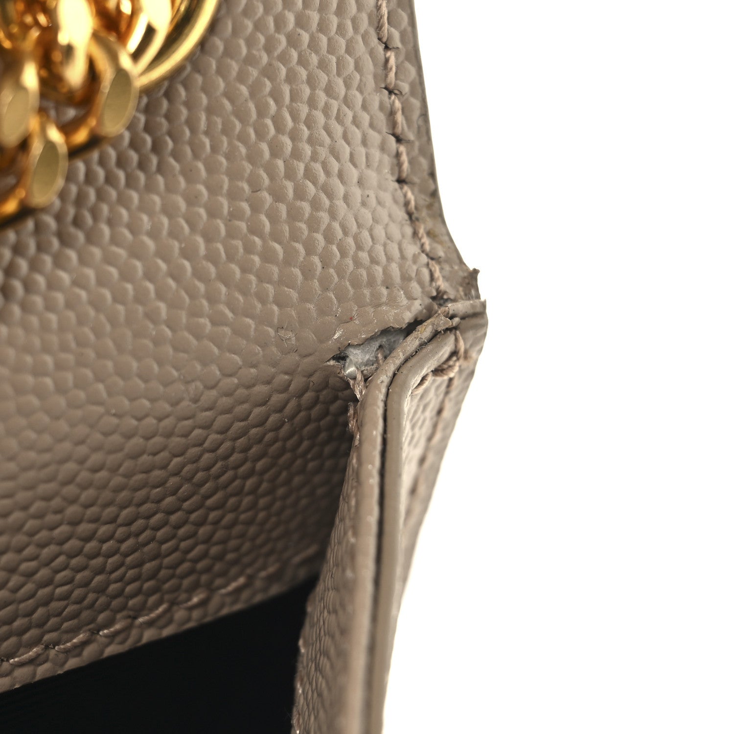 Saint Laurent Grain De Poudre Medium Monogram Kate Satchel Nude Powder 10 of 11