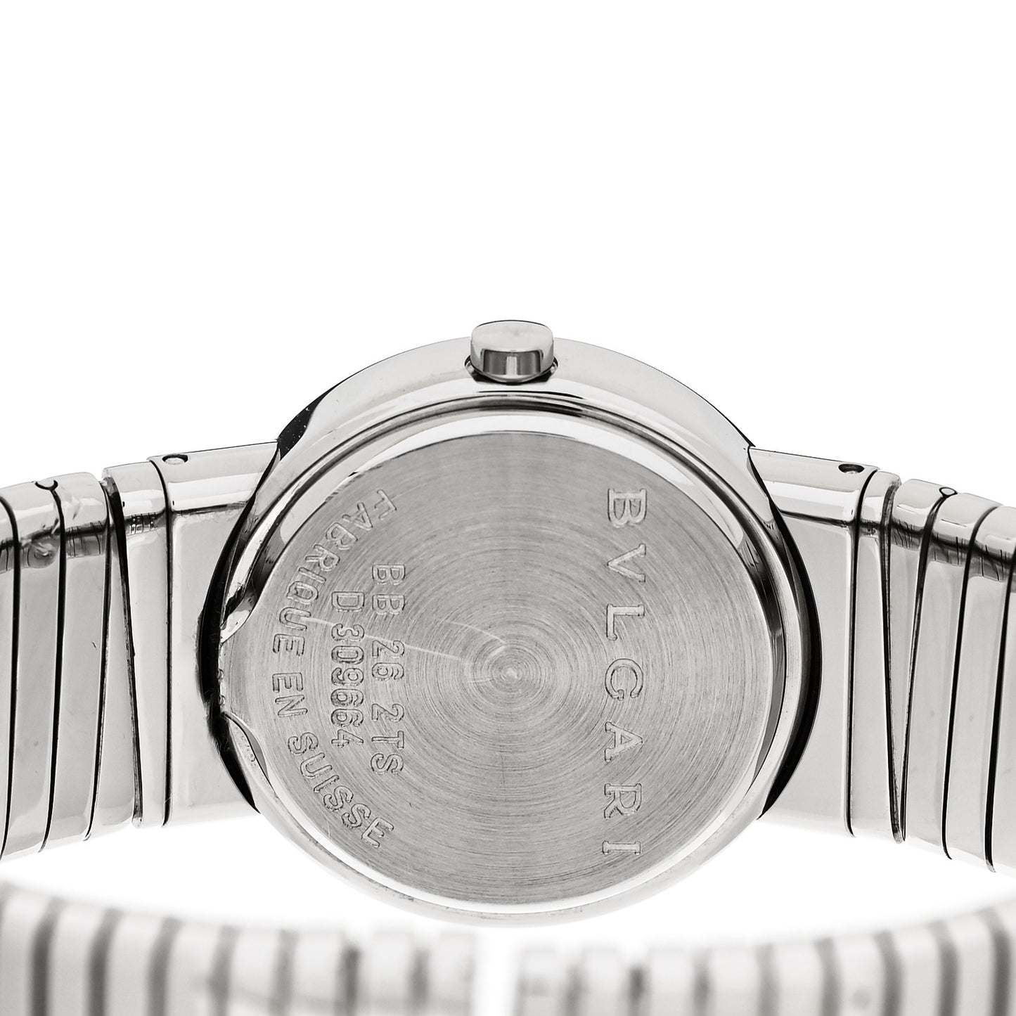 Stainless Steel Diamond 26mm Tubogas Quartz Watch Black