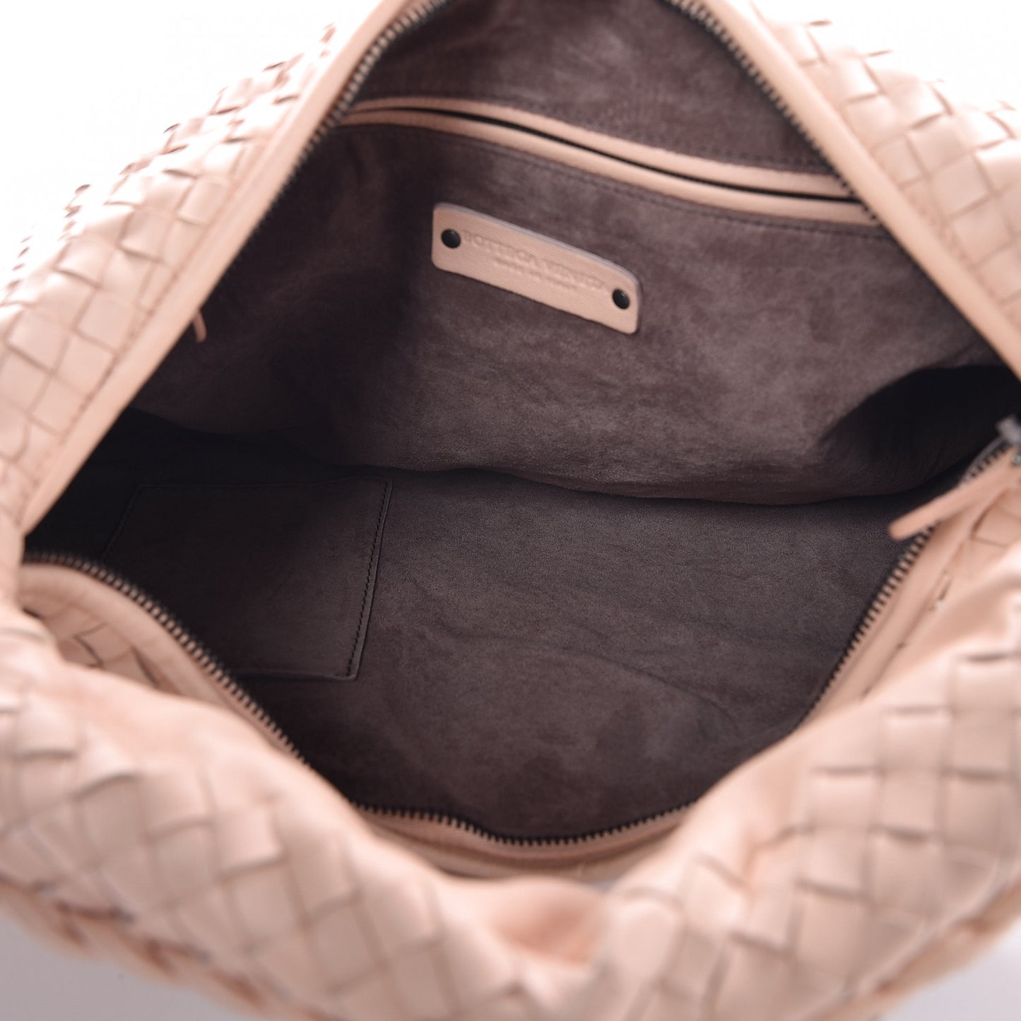 Nappa Intrecciato Large Veneta Hobo Flamingo