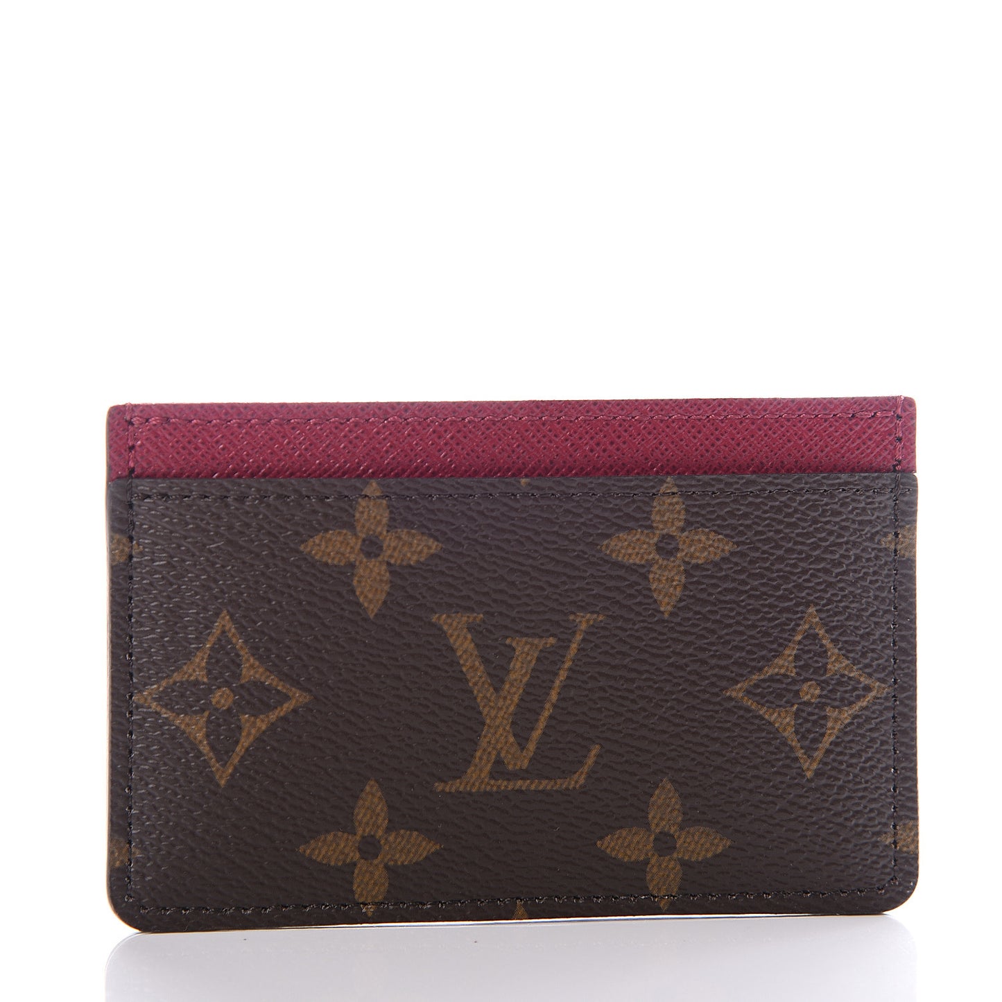 Monogram Card Holder Fuchsia