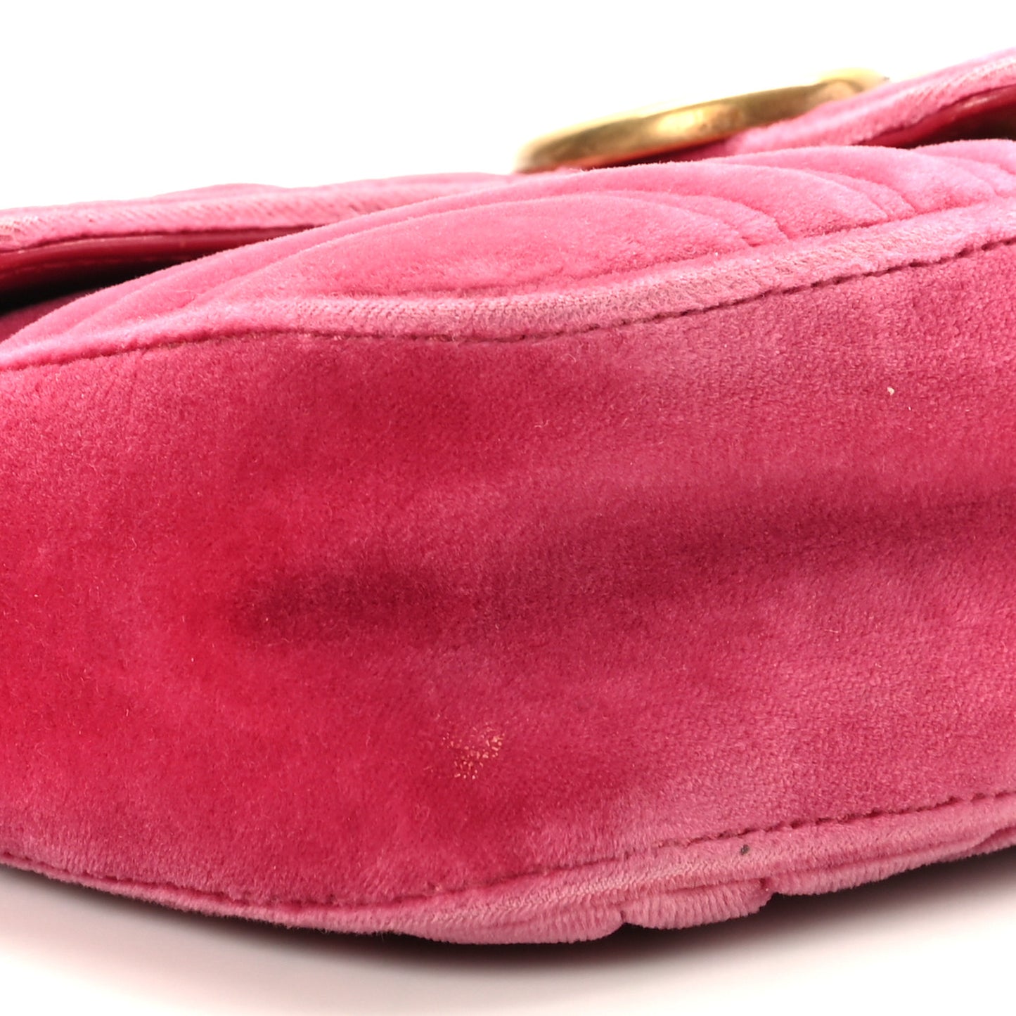Velvet Matelasse Medium GG Marmont Shoulder Bag Light Raspberry Rose