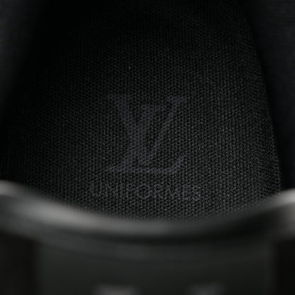 Louis Vuitton Suede Mens LV Trainer Sneakers 8 Black 6 of 9