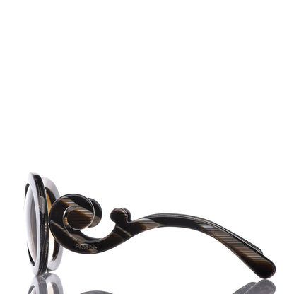 Prada Baroque Sunglasses SPR 27N Black Horn 3 of 7