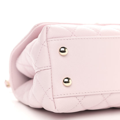 Chanel Caviar Quilted Mini Coco Handle Flap Light Pink 9 of 11