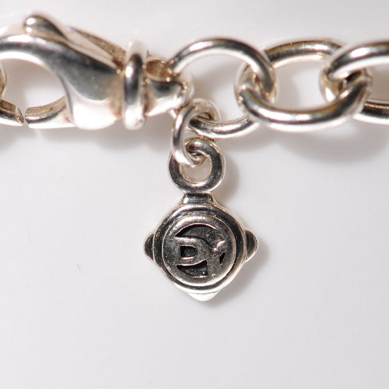 Sterling Silver Pearl Figaro Chain Necklace