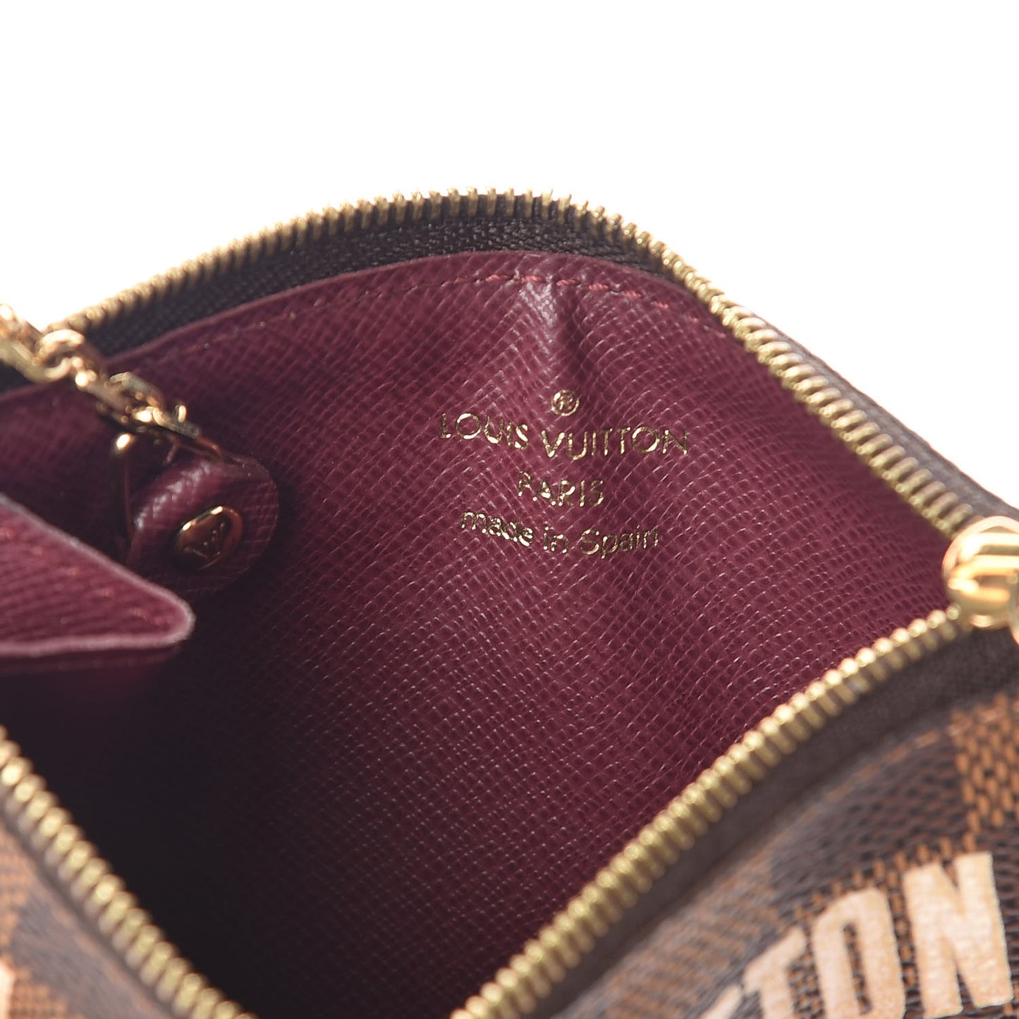 Damier Ebene Scribe Affiche Key Pouch