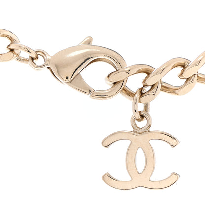 Chanel Crystal Chain CC Link Choker Gold Silver 5 of 6
