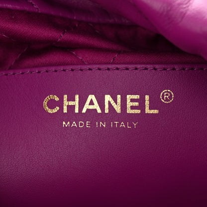 Chanel Shiny Calfskin Quilted Mini Chanel 22 Purple 6 of 11