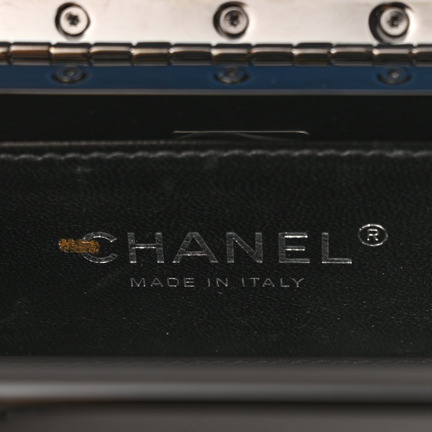 Chanel Plexiglass Plexi Coco Bag Black Blue 6 of 11