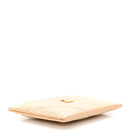 Chanel Caviar Quilted Card Holder Beige 4 of 9