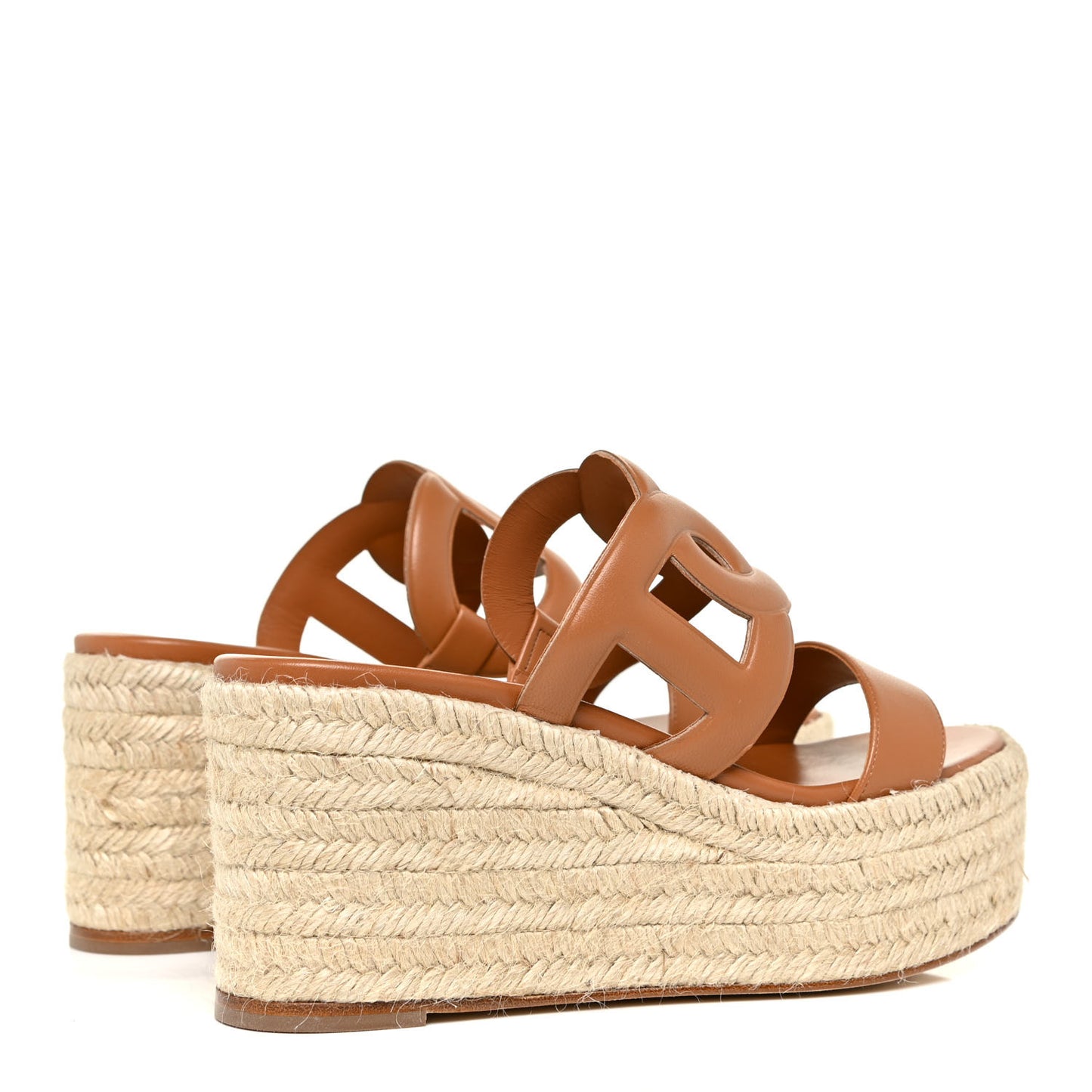Nappa Ithea Espadrille Wedge Sandals 37 Naturel