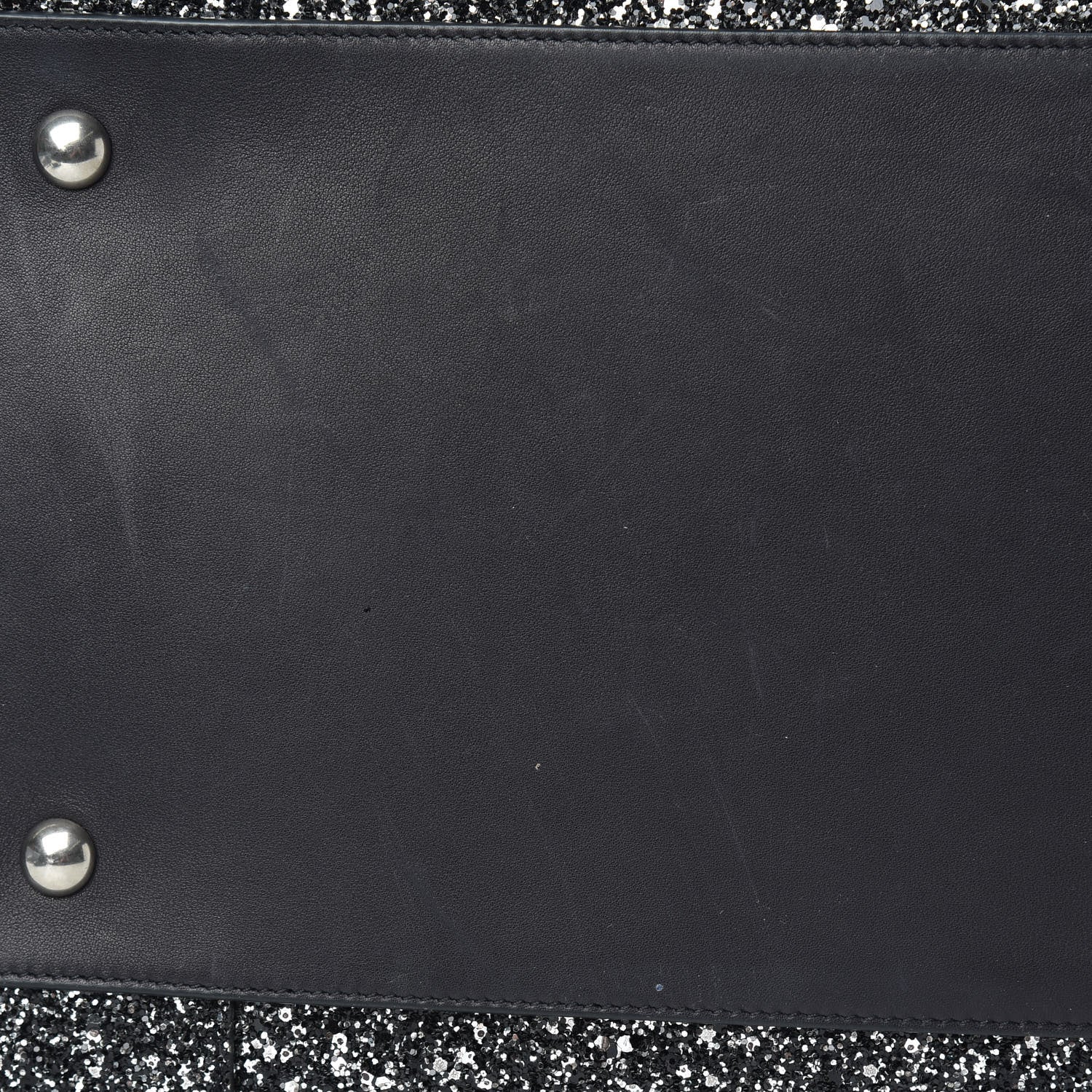 Saint Laurent Glitter Canvas City Gym Duffle Bag Black 7 of 10