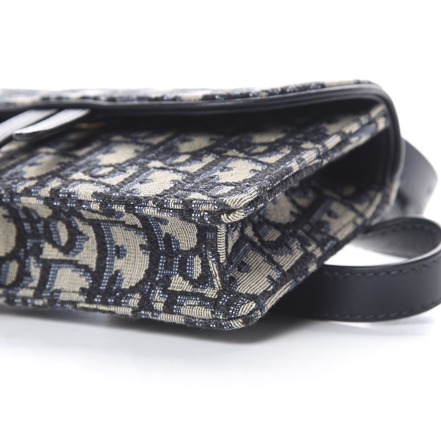 Christian Dior Oblique Saddle Belt Bag Blue 9 of 12