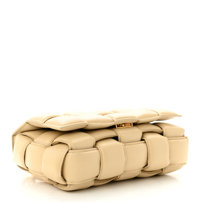 Bottega Veneta Lambskin Maxi Intreccio Padded Chain Cassette Crossbody Bag Porridge 4 of 9