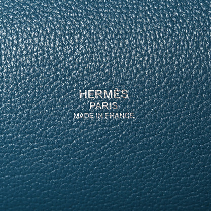 Hermes Taurillon Clemence Swift Jypsiere 28 Cobalt 6 of 9