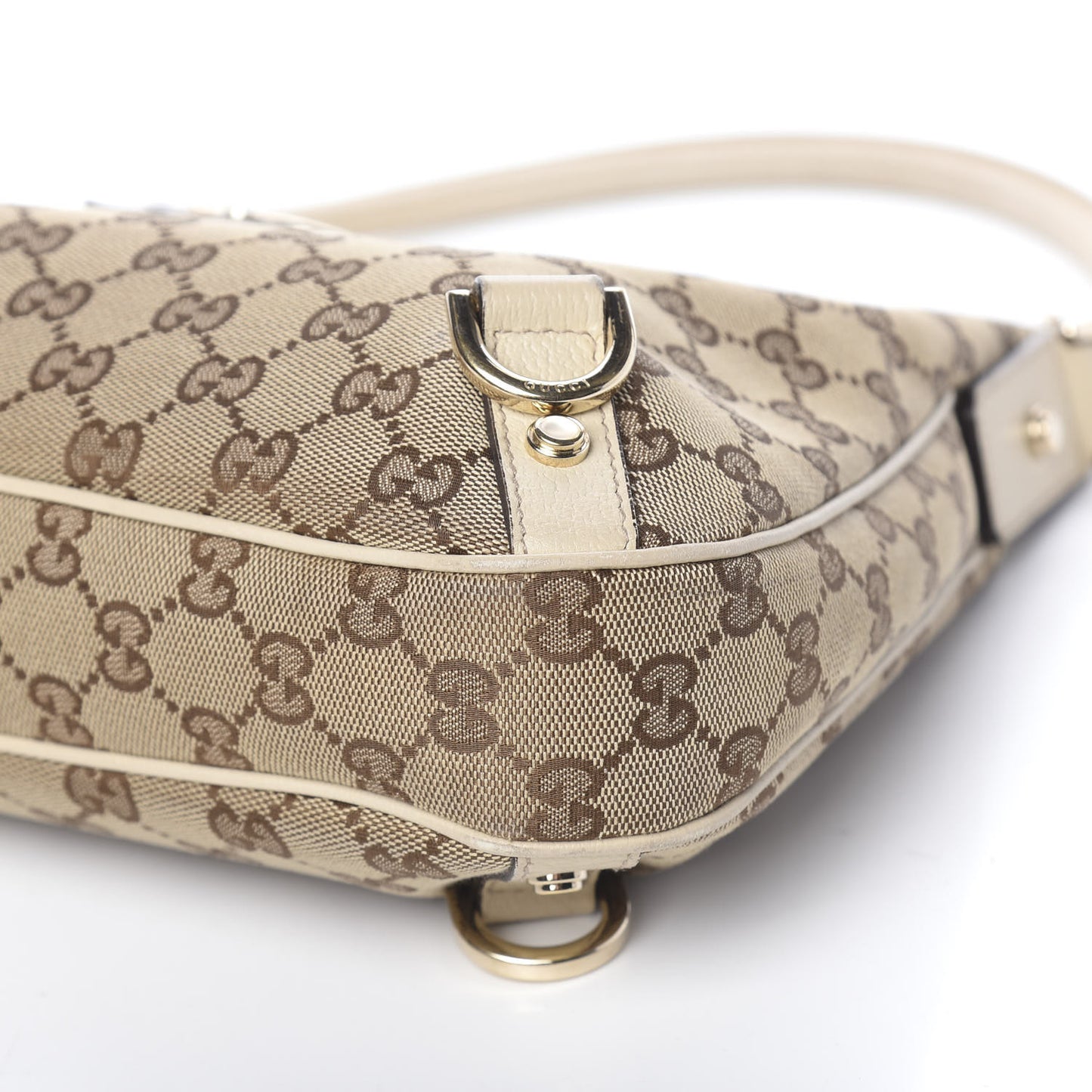 Monogram Medium Abbey D Ring Hobo Off White