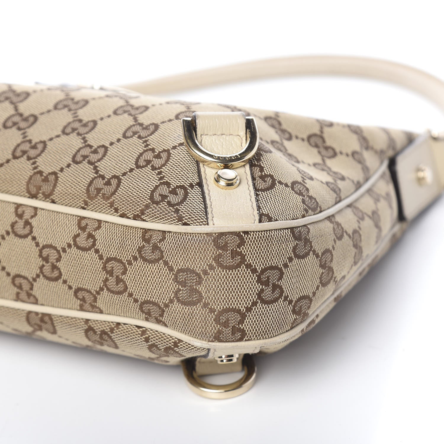 Gucci Monogram Medium Abbey D Ring Hobo Off White 10 of 10
