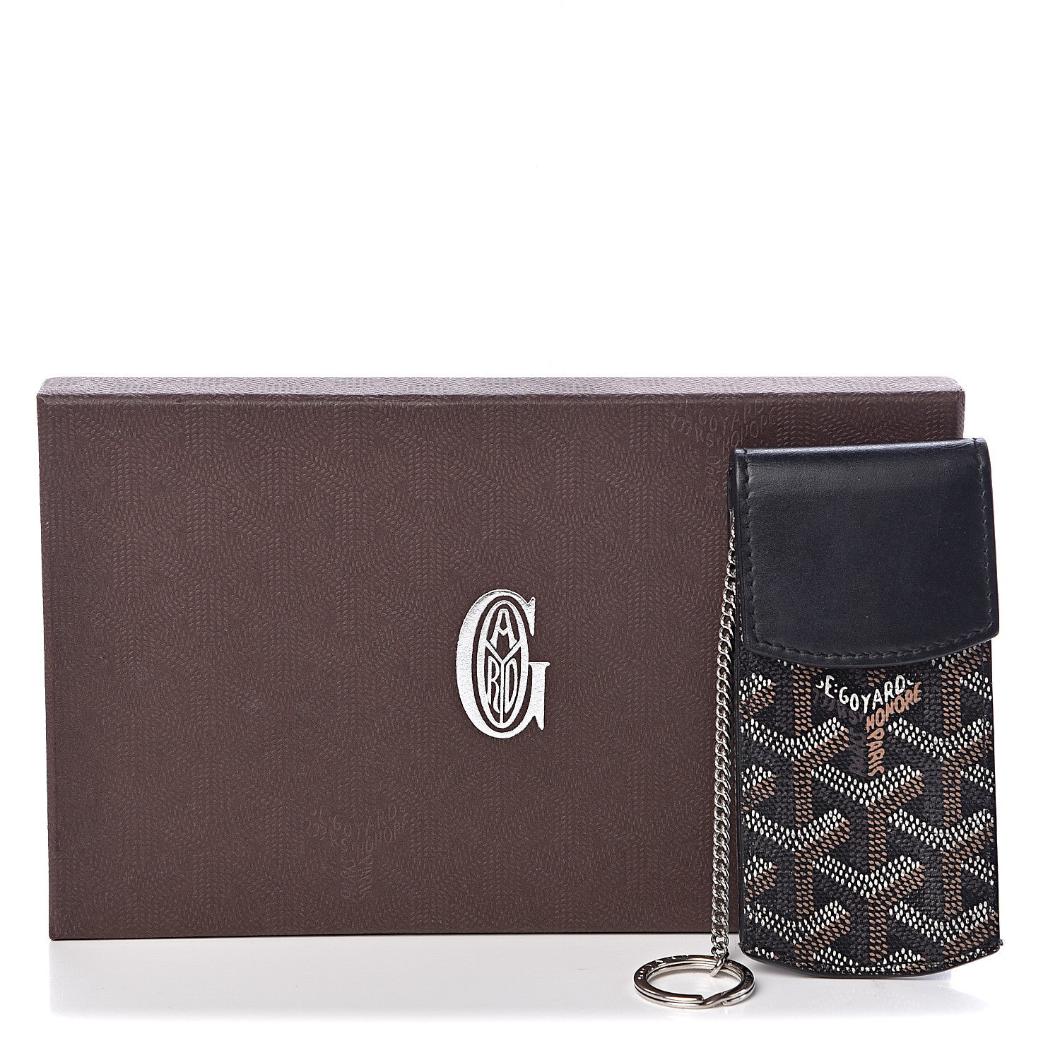 Goyard Goyardine Portier GM Key Pouch Black 7 of 7