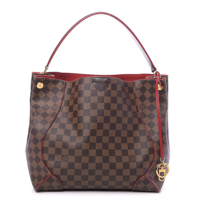Louis Vuitton Damier Ebene Caissa Hobo Cherry 1 of 11