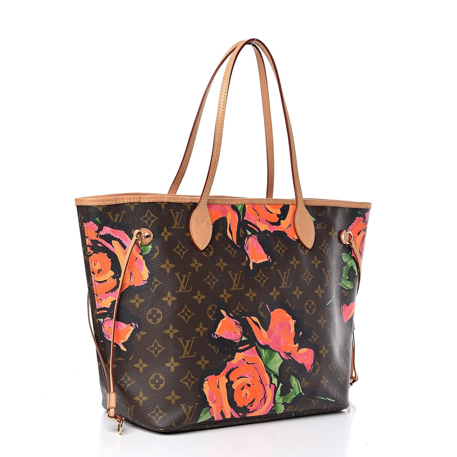 Louis Vuitton Monogram Roses Neverfull MM 3 of 12