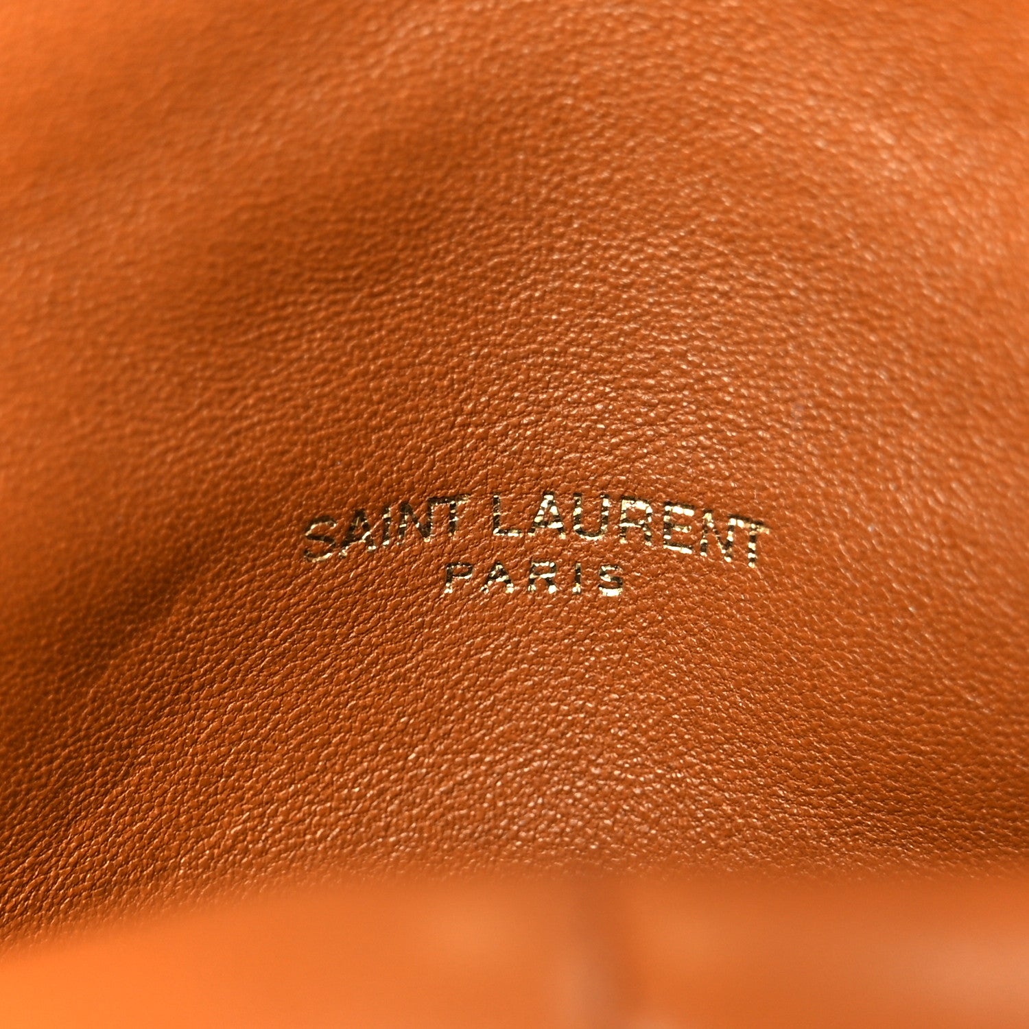 Saint Laurent Lambskin Quilted Small Loulou Puffer Monogram Chain Satchel Dark Honey 7 of 12